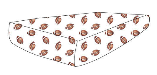 Football Ribbed Crib Sheet