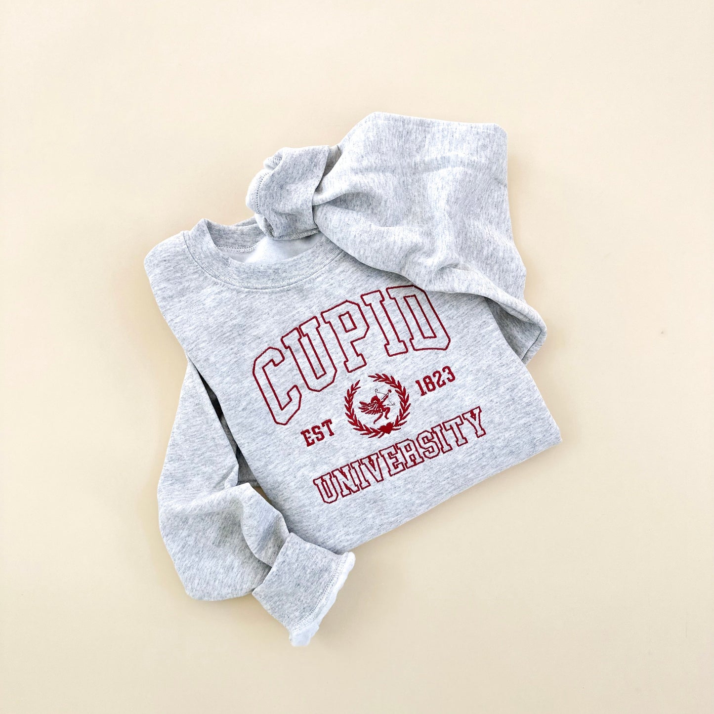 Adult Cupid University Embroidered Sweatshirt