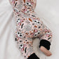 Skeleton Zippy Pajama- Pink