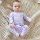 Hydrangea Ribbed Zippy Pajama