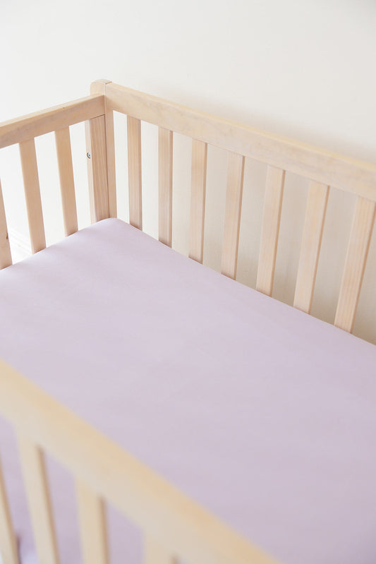 Hydrangea Ribbed Crib Sheet