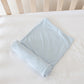 Baby Blue Ribbed Lightweight Blanket