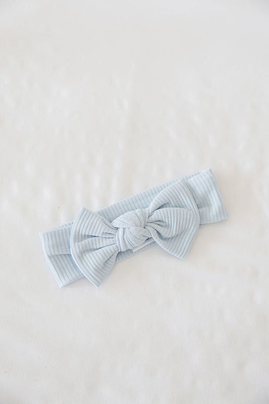 Baby Blue Ribbed Headband