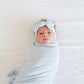 Baby Blue Ribbed Headband