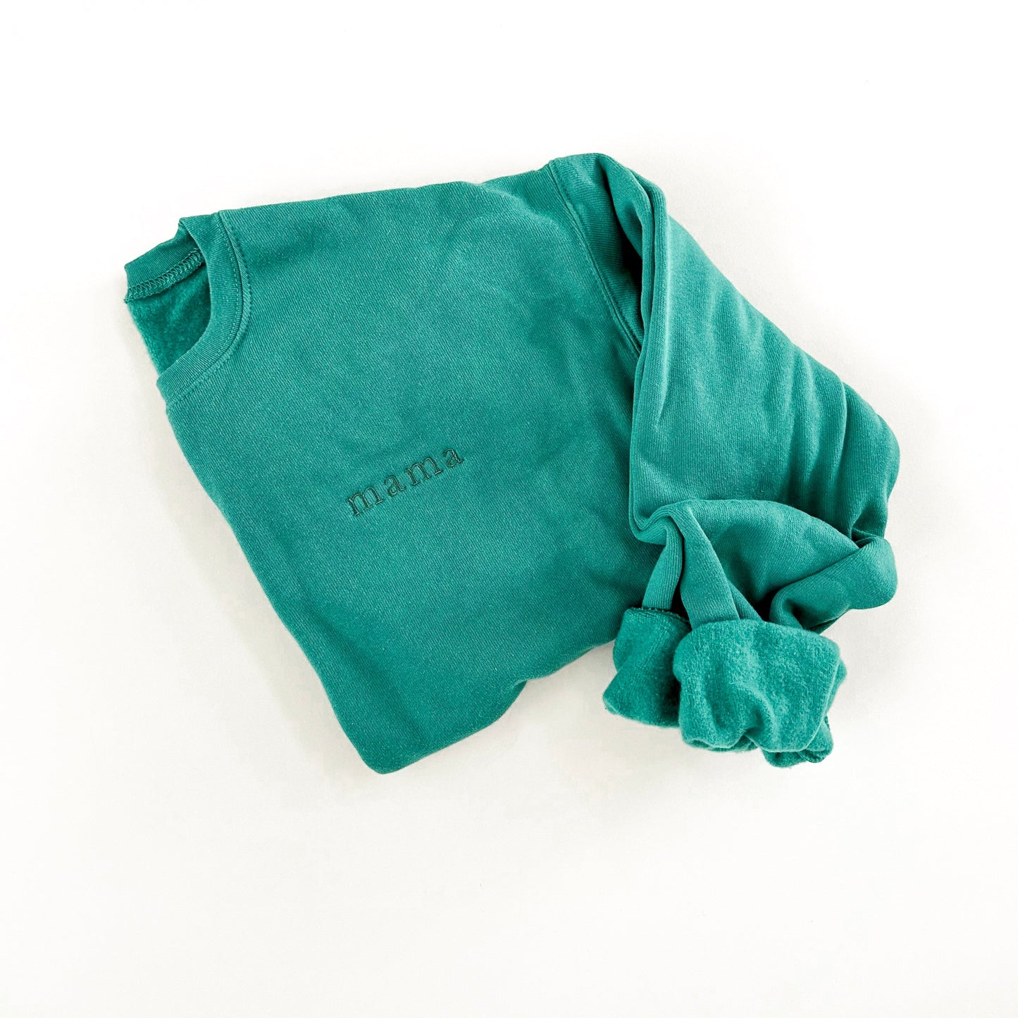 Mama St. Patty's Crewneck Sweatshirt - Left Chest Design