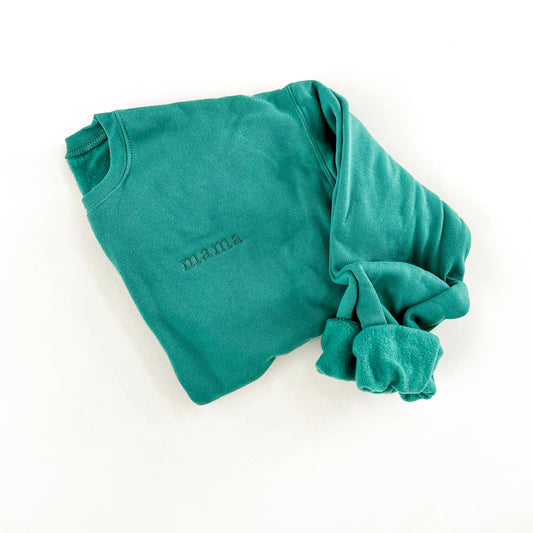 Mama St. Patty's Crewneck Sweatshirt - Left Chest Design