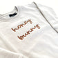 Honey Bunny Embroidered Child Comfort Crewneck