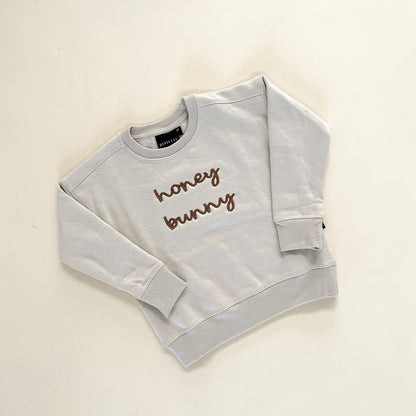 Honey Bunny Embroidered Child Comfort Crewneck