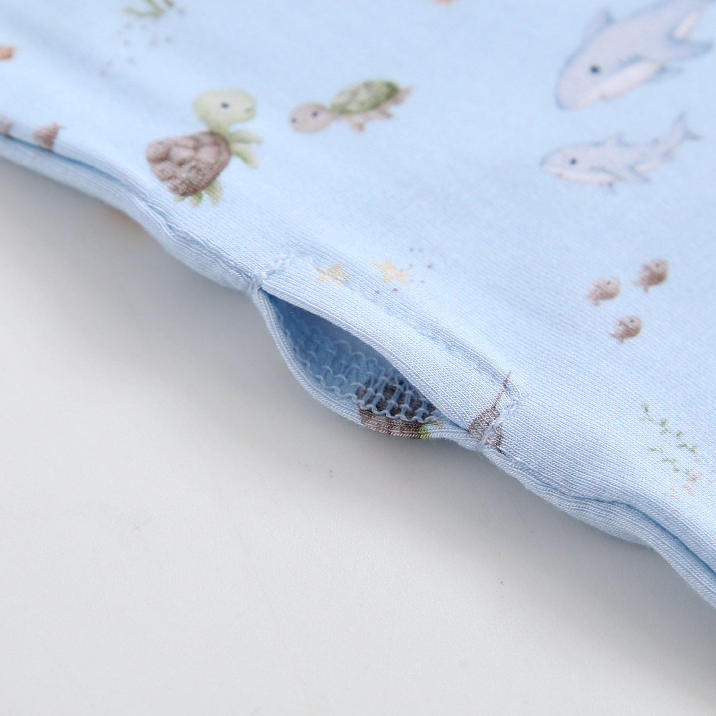 Sea of Love Zippered Baby Romper