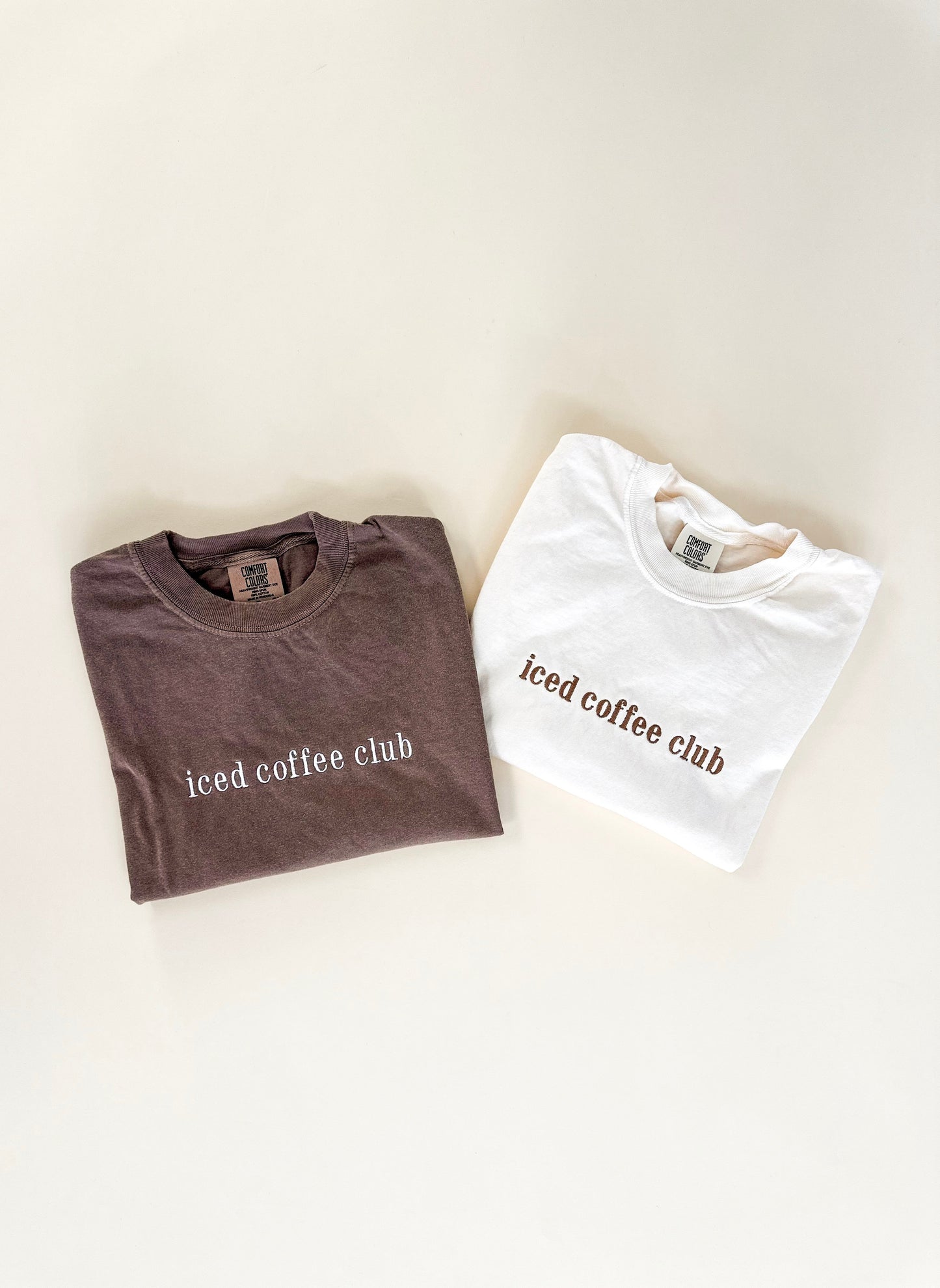 Iced Coffee Club Embroidered T-Shirt