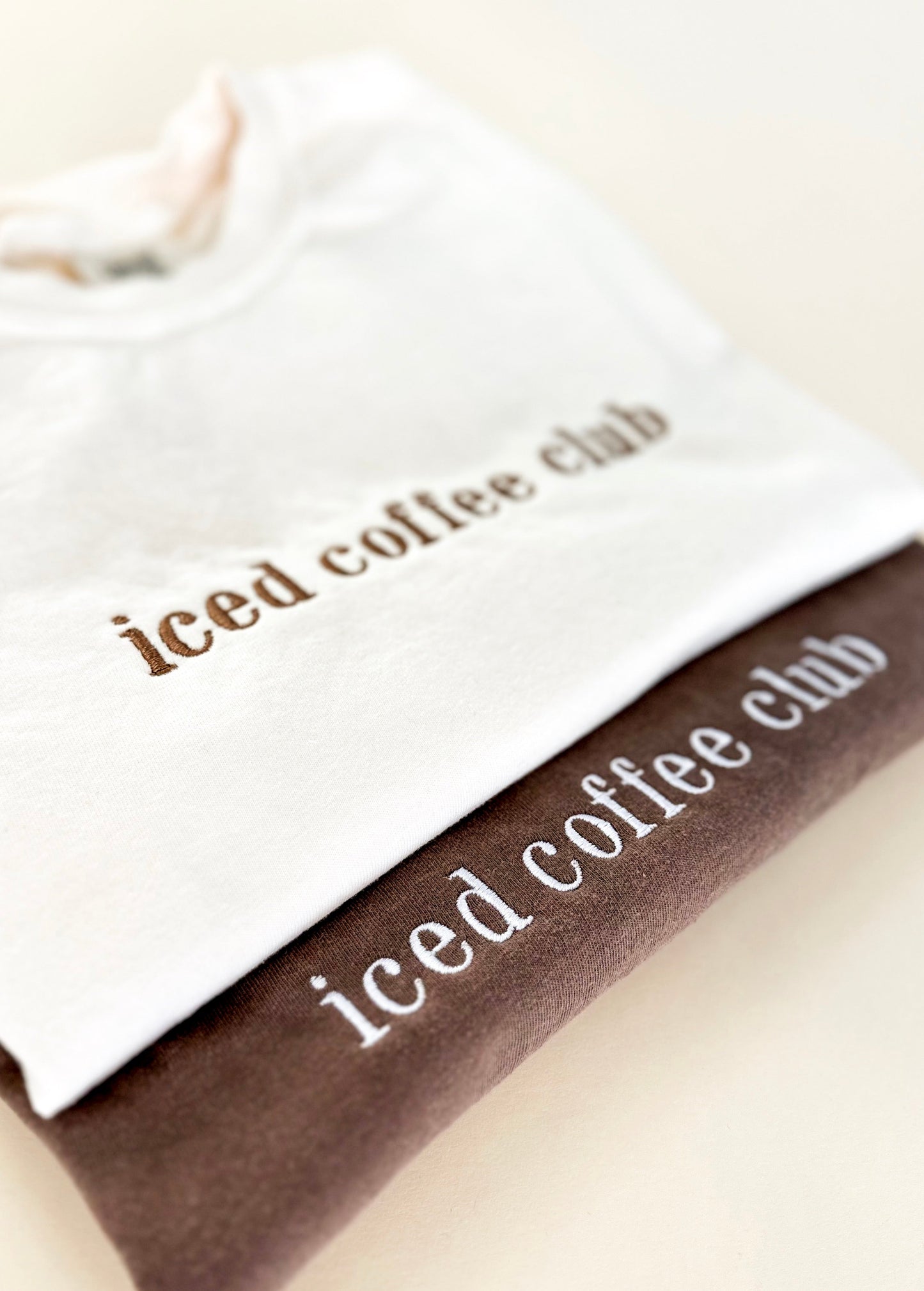 Iced Coffee Club Embroidered T-Shirt