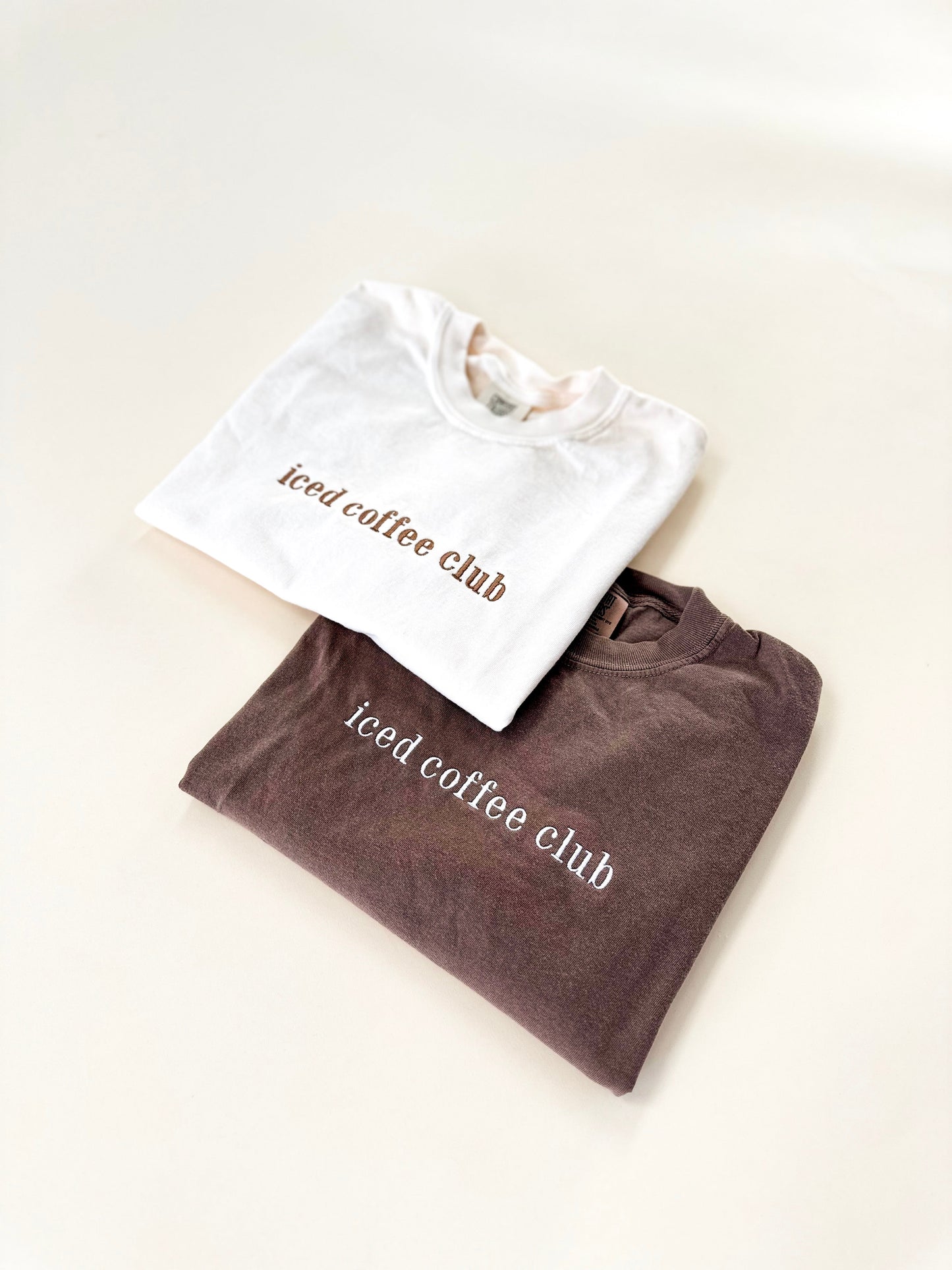 Iced Coffee Club Embroidered T-Shirt