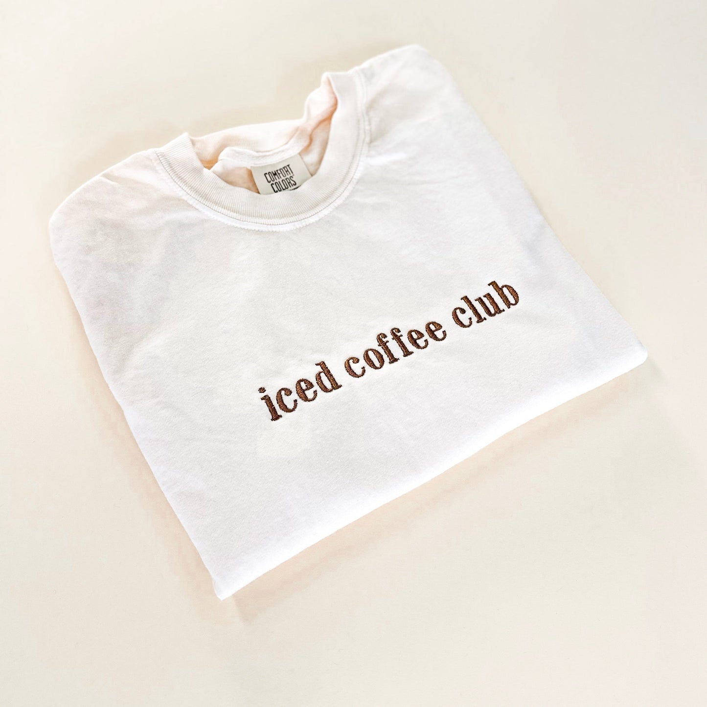 Iced Coffee Club Embroidered T-Shirt