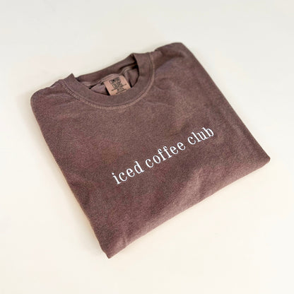 Iced Coffee Club Embroidered T-Shirt