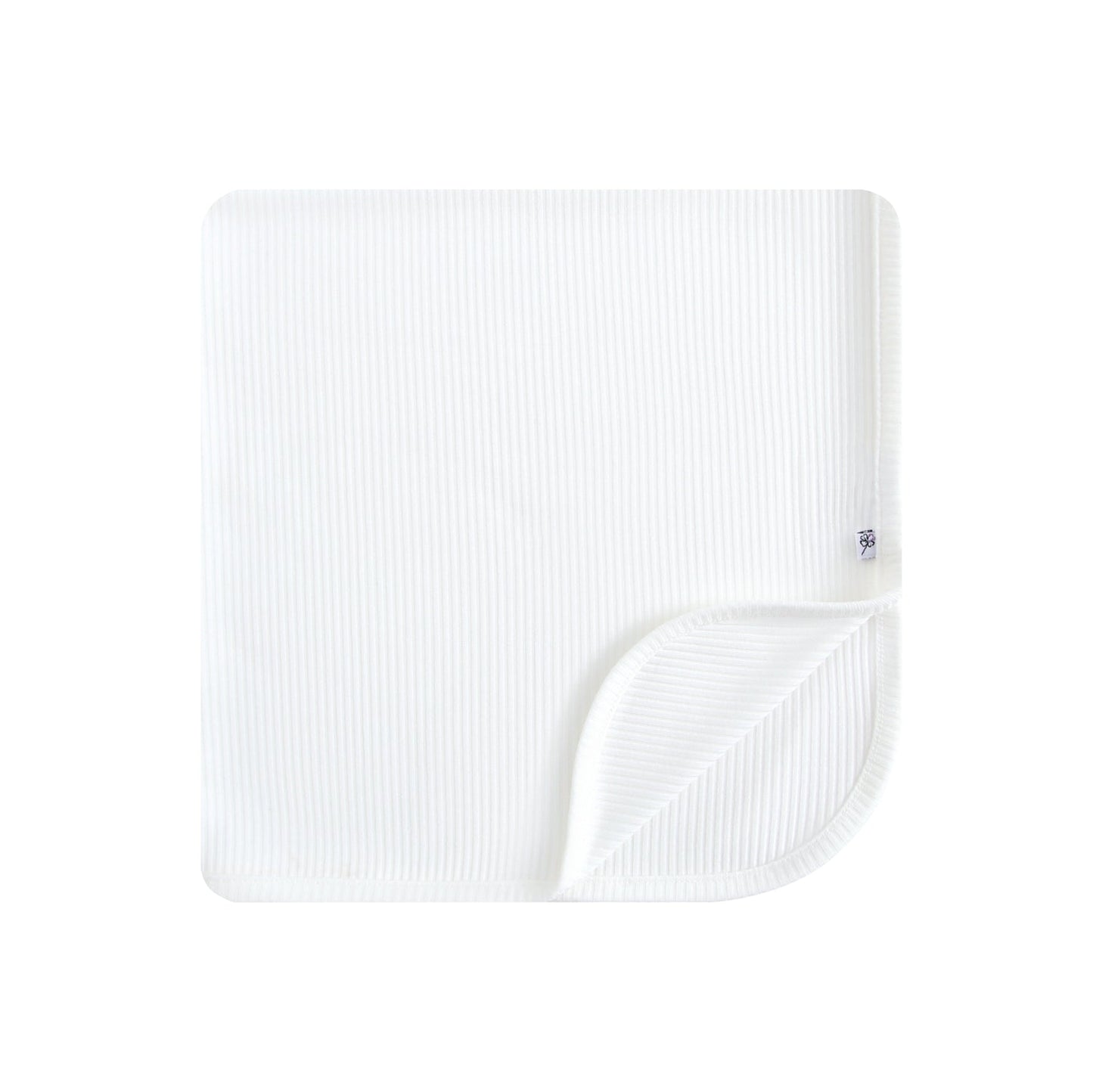 Snow Ribbed Swaddle Blanket