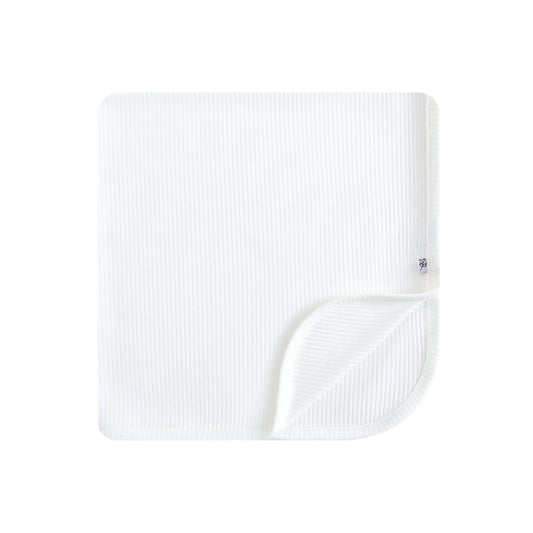 Snow Ribbed Swaddle Blanket