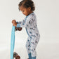 Skater Boy Zippy Pajama- Blue