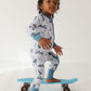 Skater Boy Zippy Pajama- Blue