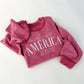 America Vintage Embroidered Sweatshirt