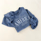 America Vintage Embroidered Sweatshirt