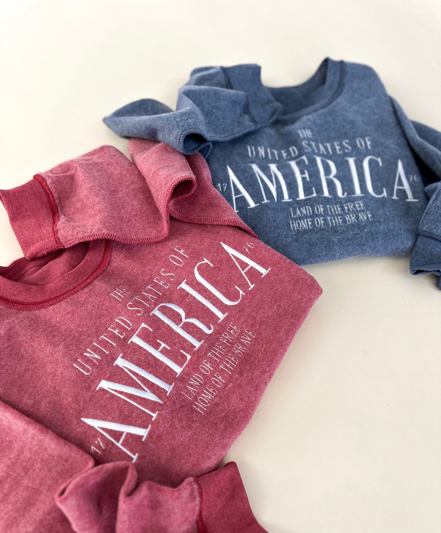 America Vintage Embroidered Sweatshirt