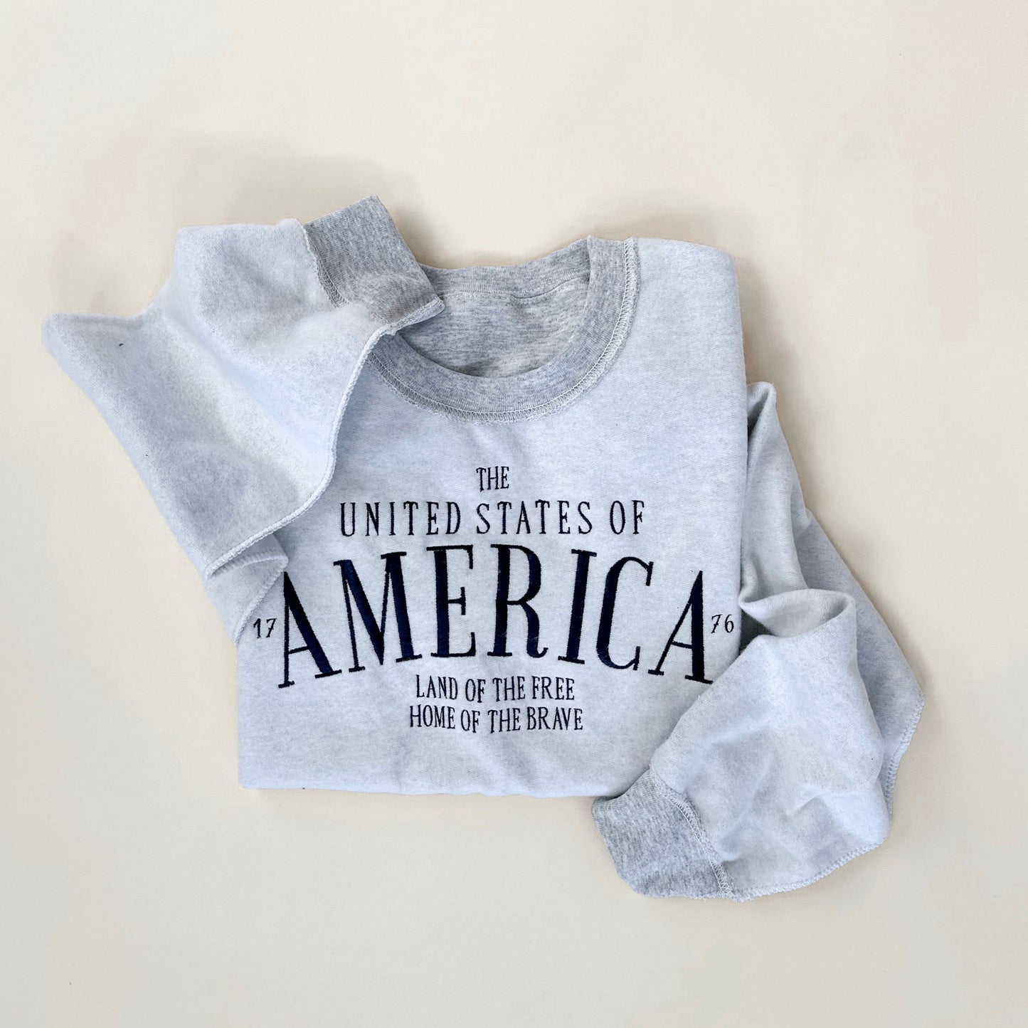 America Vintage Embroidered Sweatshirt