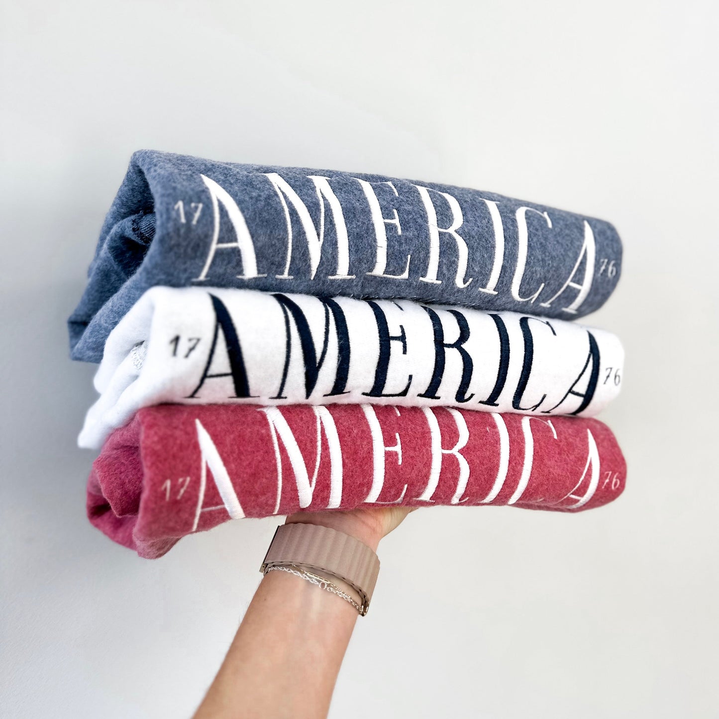 America Vintage Embroidered Sweatshirt