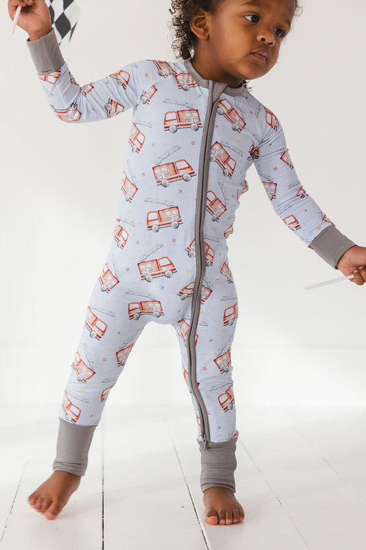 Firetruck Zippy Pajama