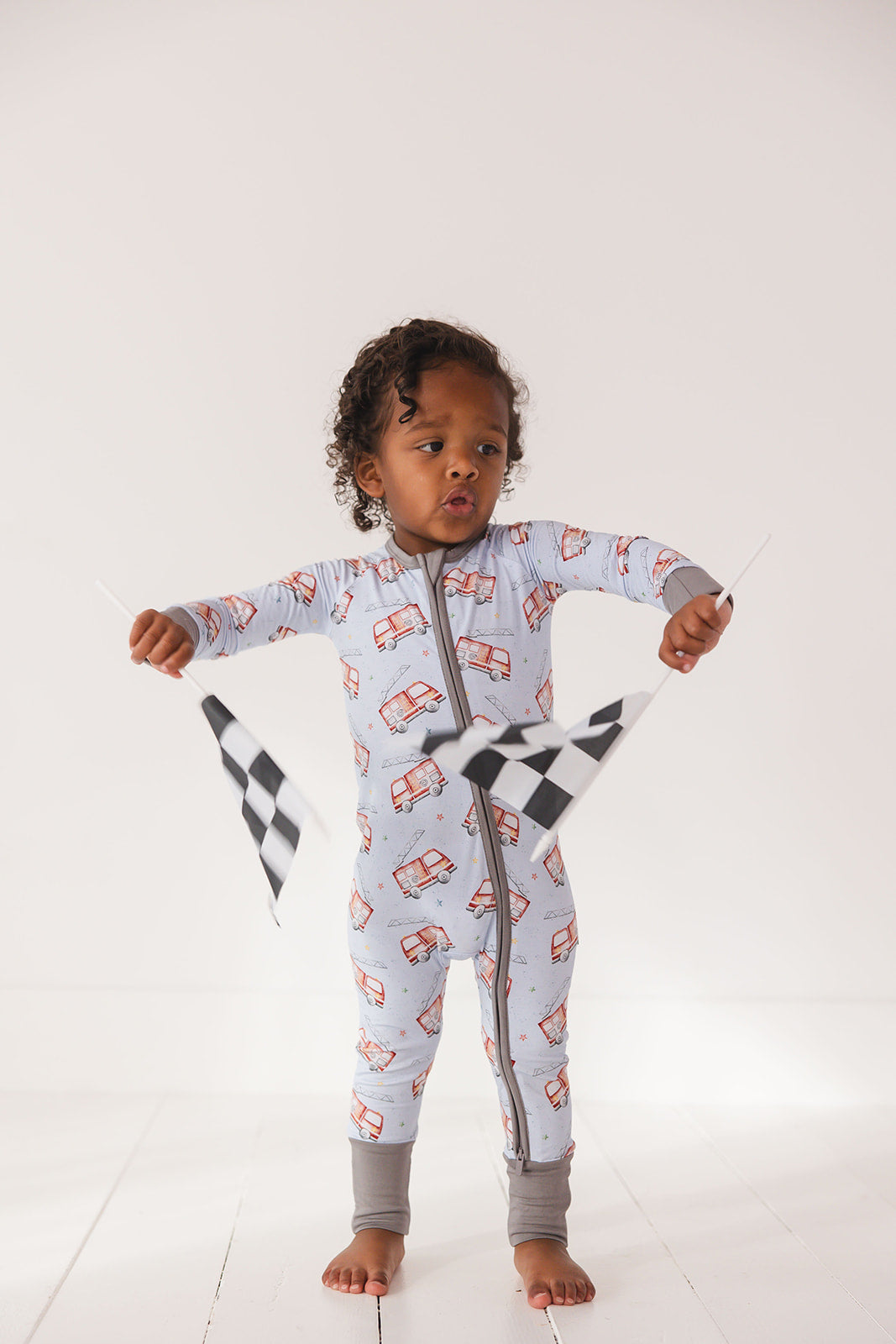 Firetruck Zippy Pajama