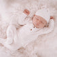 White Baby Outfit Set with Hat/Headband Option (Newborn - 12 months)