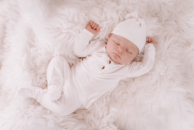 White Baby Outfit Set with Hat/Headband Option (Newborn - 12 months)