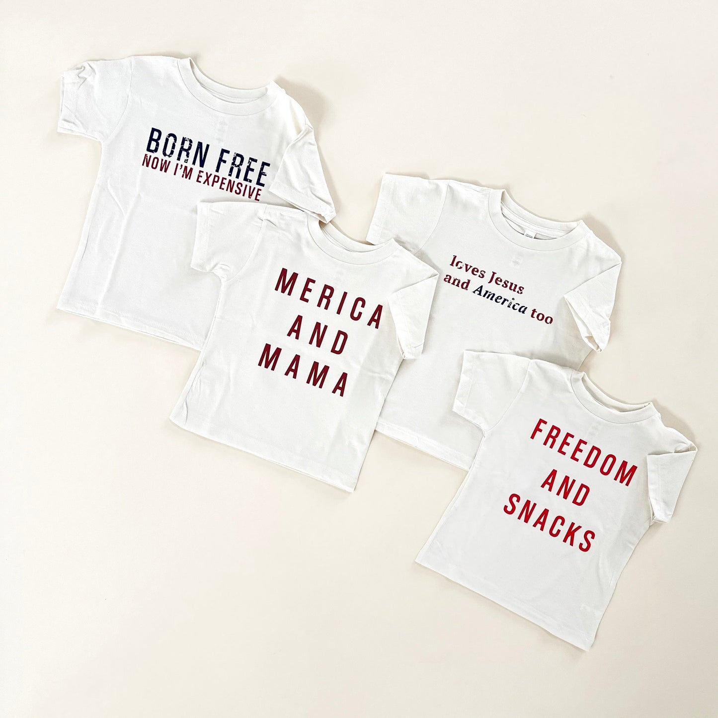 Loves Jesus and America Child Tee