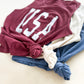 USA Varsity Vintage Adult Tank- 3 Colors