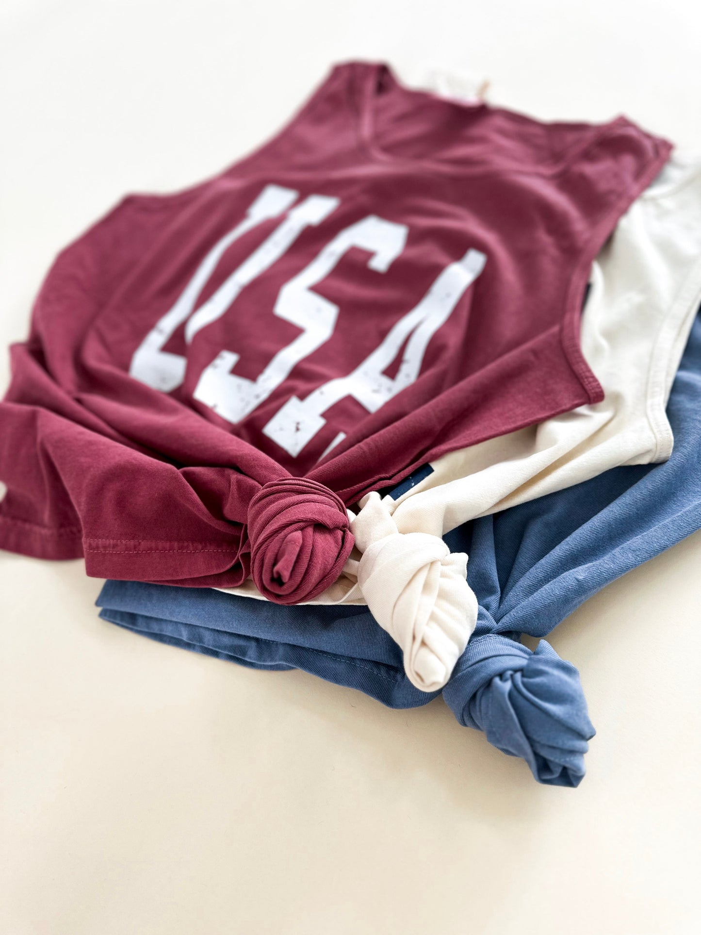 USA Varsity Vintage Adult Tank- 3 Colors