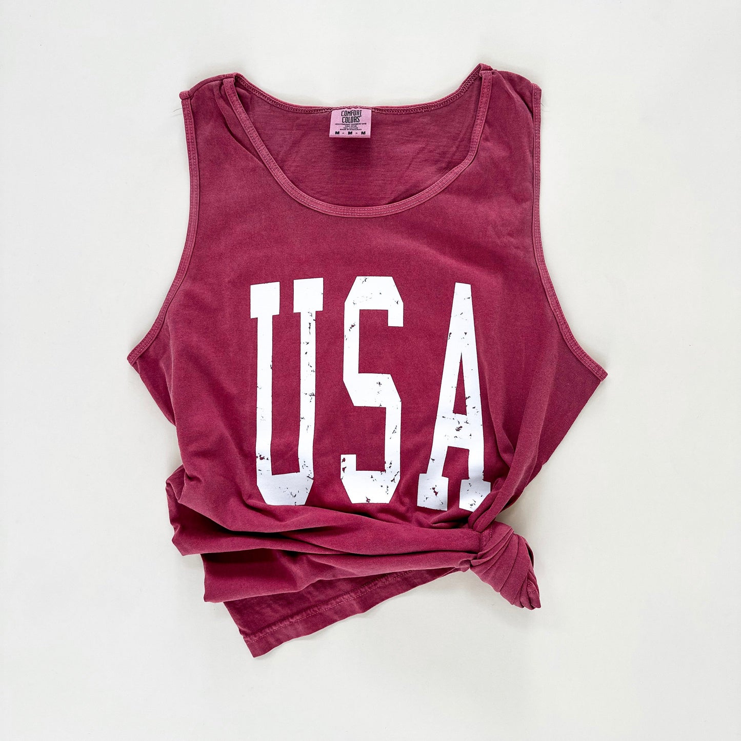 USA Varsity Vintage Adult Tank- 3 Colors