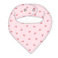 Cherry (ribbed) - Bandana Bib