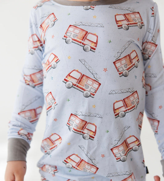 Firetruck 2-Piece Pajama Set
