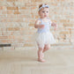 Cosette Smocked Tulle Bodysuit Dress