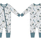 Skater Boy Zippy Pajama- Blue