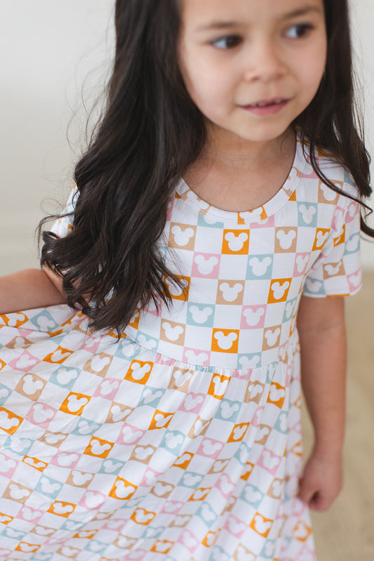 Checkerboard Charm Dress