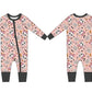 Skeleton Zippy Pajama- Pink