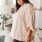 In Your Thoughts Oversized Dolman Sleeve Top in Champagne