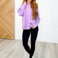It's The Little Things Relaxed Scuba Pullover in Lavender