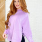 It's The Little Things Relaxed Scuba Pullover in Lavender