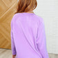 It's The Little Things Relaxed Scuba Pullover in Lavender