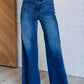 Judy Blue Eliza High Rise Control Top Retro Wide Leg Jeans