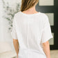 Just Like That Relaxed Heather Tee in Ivory
