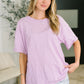 Just Like That Relaxed Heather Tee in Lilac