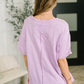 Just Like That Relaxed Heather Tee in Lilac