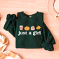 Just a Girl Graphic Tee and Sweatshirt